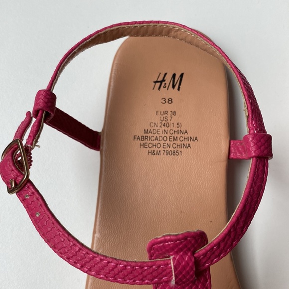 H&M Women's Pink Sandals - Picture 4 of 6